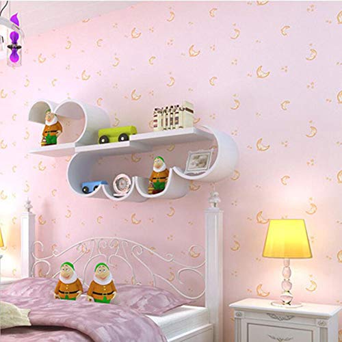 Preisvergleich Produktbild PAOFUCartoon Little Stars Moon Pattern Kindertapete,Pink