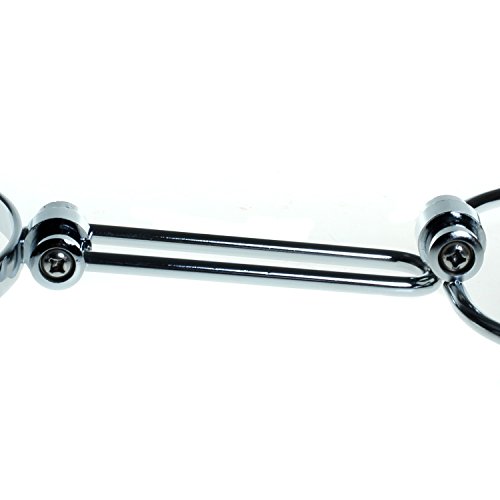 HIMRY Designed faltbare Kosmetikspiegel, 5 inch, 10x Vergrößerung, 360° drehbar. Kosmetik Spiegel / 2 Spiegel: normal und 10 – fach Vergrößerung,verchromten, Tisch Spiegel unterwegs Spiegel KXD3124-10x - 7