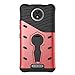 Produktbild SsHhUu Moto C Hülle, Premium Rugged Stoßdämpfung & Staubabweisend Kompletter Schutz Hybrid-Koffer mit Swivel Ständer Telefon Kasten für Motorola Moto C (5.0") (Not fit for Moto C Plus) Rot