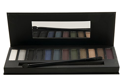 Accentra Lidschatten-Palette mit 12 x 1 g verschiedenen smoky farben, 1er Pack (1 x 1 Stück) - 2