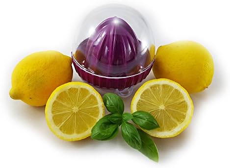 Set of 2 Plastic Orange Lime Lemon Squeezer Manual Citrus Fruit Press Juicer (Purple)
