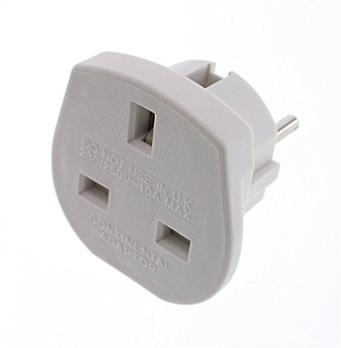Preisvergleich Produktbild TPgoBuy UK 3-poliger Reisestecker-Adapter (2-polig) Weiß