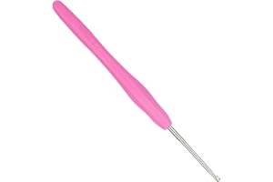 Coopay Crochet Fin 2,25 mm - Pointe en Métal Avec Poignée Douce Ergonomique TPR