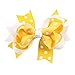 10pc White Dot Boutique Windmill Style Hair Bows Girls Baby Alligator Clip Grosgrain Ribbon Headbands