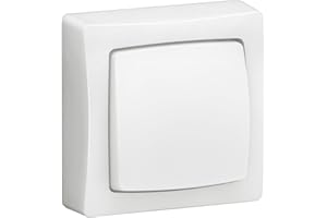 LEGRAND Interruptor-Conmutador 10AX o Pulsador 10A, Gama OTEO, Mecanismo de superficie, Blanco, 086001E