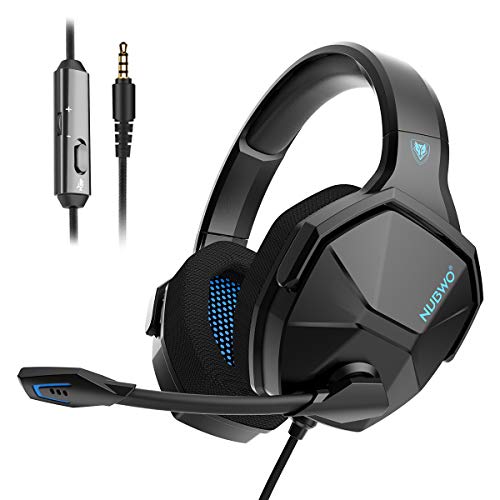 NUBWO N13 - Auriculares de Diadema para PS4, PC, Sonido Envolvente 3D con micrófono con cancelación de Ruido