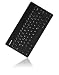 Produktbild KeySonic KSK-3022BT (DE) Kabellose Bluetooth-Tastatur im Mini-Layout für Android/Windows Mobile/iOS inkl. Halterung für Tablets/Smartphones (schwarz)