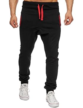 Merish Jogginghose Herren Jogger Trainingshose Kontrastfarben Jogginhose Sporthose Sommerhose 243