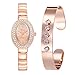 Produktbild LSAltd 2019 Neue Ankunft Damen Elegante Armbanduhren Leichte Luxus Lady Temperament Diamond Watch Diamant-Armband Set Kette.