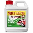 SIMONIZ SAPP0161A 1L Shampoo & Wax 100% Extra Free Total 1 Litre 66 Washes