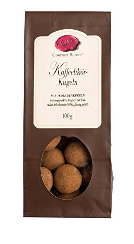 Preisvergleich Produktbild Gourmet Berner Kakao gepuderte Kaffeelikör Kugeln 100g