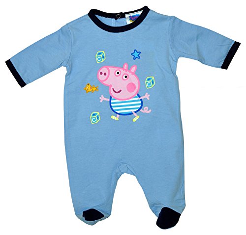 Baby Boys Peppa Pig GEORGE Pig All in One Cotton Romper Suit sizes from 1 to 9 Months