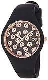 Ice-Watch Damen - Armbanduhr Ice Skull Analog Quarz Silikon ICE.SK.BK.S.S.15