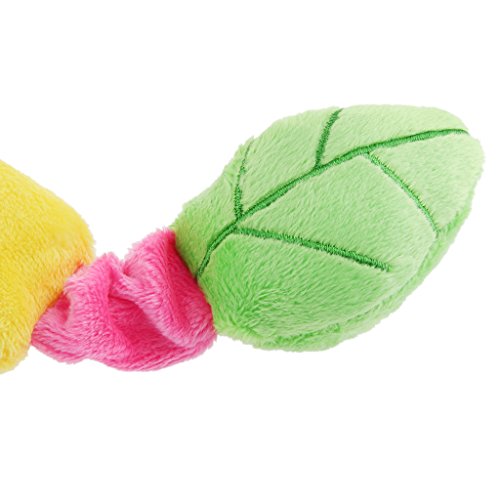 Preisvergleich Produktbild Sharplace Hunde Haustier Kauspielzeug - Weichem Plüschtier Spielzeug Baumwollseil Kauartikel Spielzeug - Raupe Grün