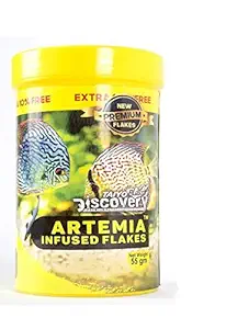 Taiyo Pluss Discovery Artemia Infused Flakes / FREEZED Dried Artemia Mixed / Fish Food (55g)/ TAIYP PLUSS Discovery