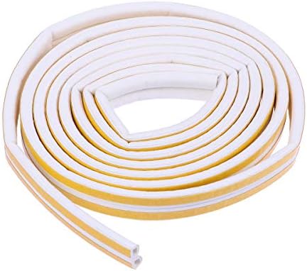 Vosarea 5M Edge guard and corner guards car door protector Table Edges Protector Corner Bumper Guard -White(9x6mm D Shape)
