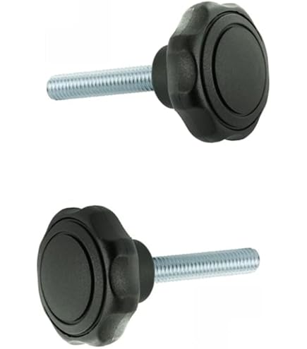 Molette à Pouce En Laiton M6x16mm - Lot De 5 Pièces - Diamètre 18mm - Marque Uxcell