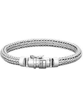 KUZZOI Silberarmband Herrenarmband aus massivem 925er Sterling Silber, Breite 7 mm, 335102