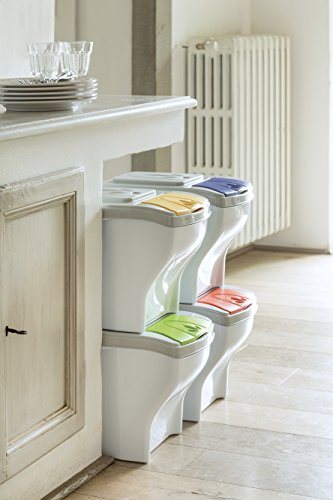 BAMA Set von 4 Mülleimern „Poker“ lt 20 Mülltonne Müllsäcke Abfall - 3