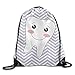 Produktbild Hamburger Food Printed Designs Drawstring Backpack Girls Lightweight Daypack Tote Volleyball 16.9" 14"