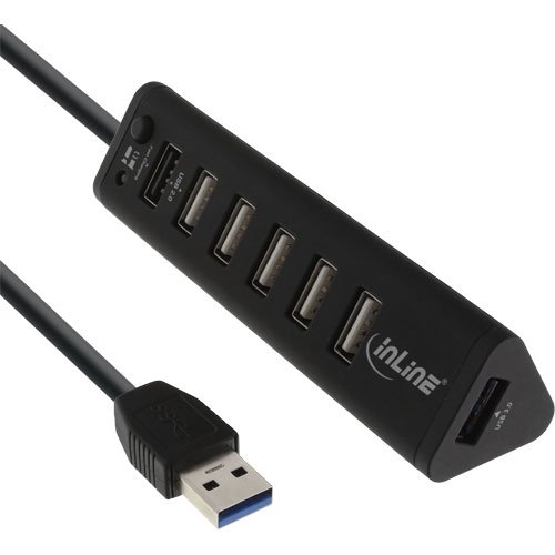 InLine Smart Hub, 7-fach USB 3.0/2.0 mit Schnellade-Anschluss