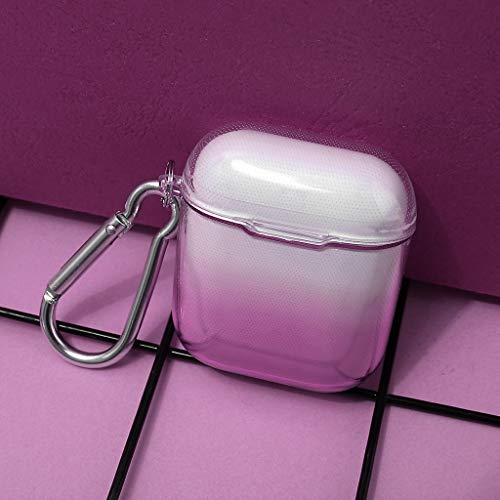 Preisvergleich Produktbild CHshe®-Schutzhülle mit Farbverlauf,Kopfhörerabdeckung,Niedl... TPU Schutzhülle Hülle für Air-Pods Kopfhörer (Lila)