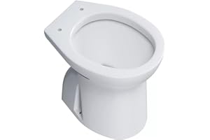 BARBOTTINA Vaso wc a terra con scarico a pavimento in ceramica bianca serie orchidea