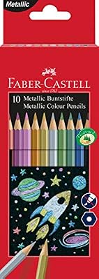 Faber-Castell 201583 métallique de couleur crayon (lot de 10)