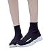 Produktbild OSYARD Damen Sportschuhe Sneaker Fitnessschuhe,Wandern Trekking Schuhe Loafer Pumps, Mode Frauen Outdoor Schuhe Stretch Stoff Shoes Atmungsaktive Flache Laufschuhe Gym Turnschuhe(245/40, Schwarz)