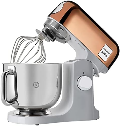 Kenwood kMix Editions KMX760GD - Robot da cucina, ciotola da 5 l, sistema di sicurezza Safe-Use, alloggiamento in metallo, 1000 Watt, con set di 3 pasticceria e paraspruzzi, colore: oro rosa