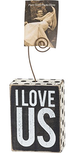 Primitives by Kathy Wood Block Decorative Sign, Paper, Wire, Black