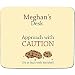 Produktbild Meghan'Schreibtisch-Ansatz (mit Vorsicht oder zumindest Kekse, Plätzchen-Name-Motiv, personalisierbar Premium-Mousepad (5 mm Dicke)