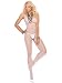 Produktbild Elegant Moments Damen Fischnetz-Bodystocking mit offenem Schritt Gr. One Size, weiß