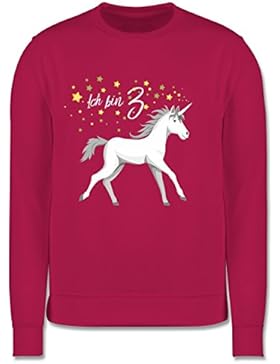 Geburtstag Kind - 3. Geburtstag Einhorn - Kinder Pullover