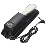  FamilyMall - Pedal de sostenido para teclado Yamaha HMY, con protector, color negro