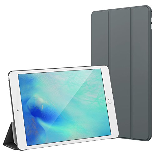 iPad Pro Hülle, JETech iPad Pro Slim-Fit Smart Case Hülle Schutzhülle Tasche mit Leichte Ständer und Auto Schlaf / Wach Funktion für Apple 12.9 iPad Pro 2015 Modell (Dunkel Grau) - 2