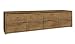 Produktbild Kommode Selun 12, Farbe: Eiche Dunkelbraun - 48 x 170 x 43 cm (H x B x T)
