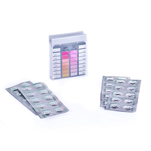 Chlor/pH Testgerät inkl. je 20 Tabletten (C91)