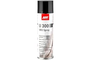 AUTO-PLAST PRODUKT App U300 UBS Spray Protector de Bajos del Coche | Pintura antigravilla Coche en Spray | Protección de Bajos antigravilla, anticorrosión y antiruido | Spray antigravilla Negro | 500 ml | Negro