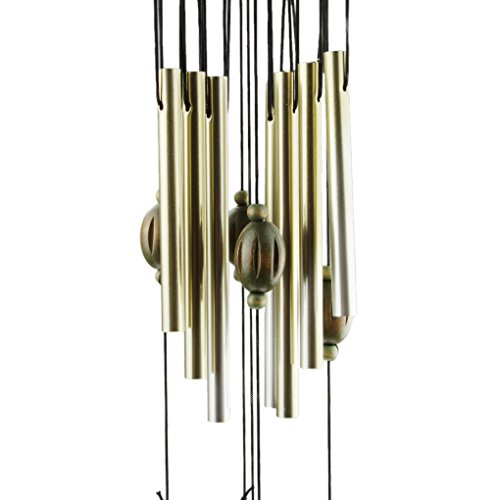 Liying Neu Windspiel Klangspiel Klangröhrte Schöne Deko Metallic - 4
