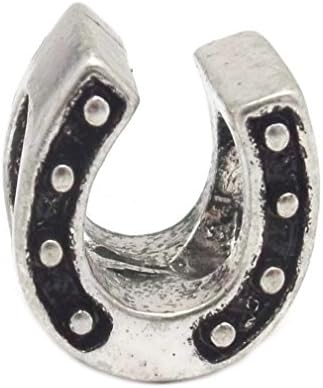Silver Lucky Horseshoe Charm Bead Will Fit Pandora Troll Chamilia Style Bracelets By Truly Charming®