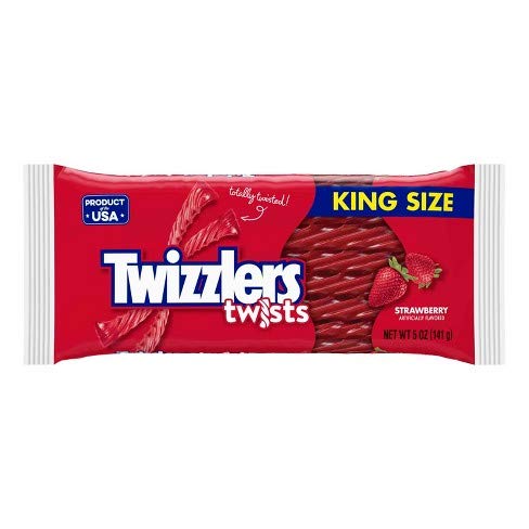 Twizzlers Chewy Strawberry Flavoured Twist Sweets 141g (Pack of 1)