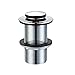 Produktbild Enki Pop Up Ablaufgarnitur Badezimmer Chrom Waschbecken Push Button Click Clack Plug un-slotted