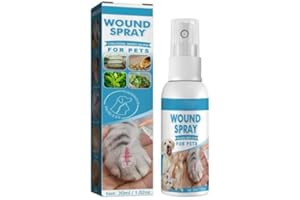 Dirfuny Pet Wound and Skincare Spray liquide antisepti_c pour chiens, chats et animaux 30 ml
