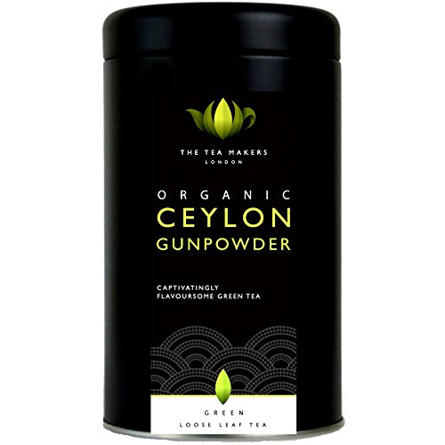 The Tea Makers of London Bio Ceylon Tee Teekugeln Grüner Tee Gunpowder lose Blätter von prämiertem Teeshop Geschenkidee, 1er Pack (1 x 125 g)