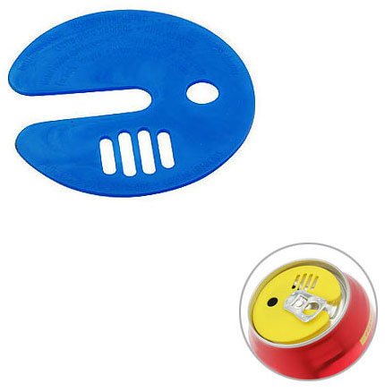 10 x Getränkedosen Verschluss - Sicherheitsverschluss - in verschiedenen Farben - 10 Stück (Blau)