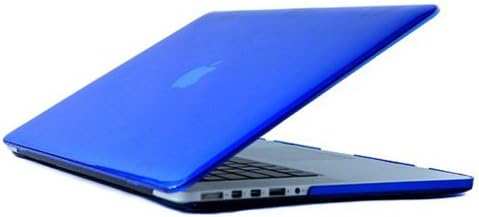 MKT Crystal Hard Case Clip Snap on Clear Cover Cases for Macbook 13.3" Retina Model No. A1425 and A1502 and A864 (Blue)