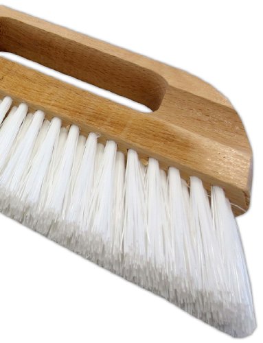 Tapezierwischer 32 x 2 cm weiße Kunstborsten Holzkörper mit Griffloch Tapetenbürste Tapezierbürste Abstauber - 2