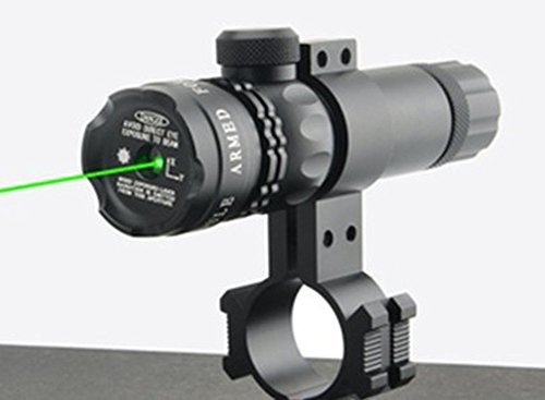 MAYMOC Ultra Bright Green Laser Sight Dot Scope fucile ambito con Free morsetto supporto 18-21 mm. può clip tubo diametro 25mm.
