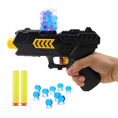 Kandall - Pistola de Juguete para Pistola de Juguete Orbeez, Balas de Espuma y Bombas de Agua, Pistola de Doble Uso con 2 Unidades de Bombillas EVA y 10000 Piezas de Balas de Cristal